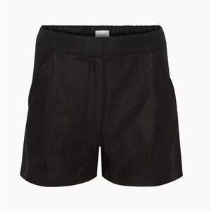 Aritzia Wilfred Fable Linen 3” Short | Black | 0